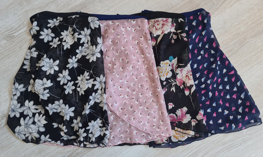 Printed Chiffon Wrap Skirt