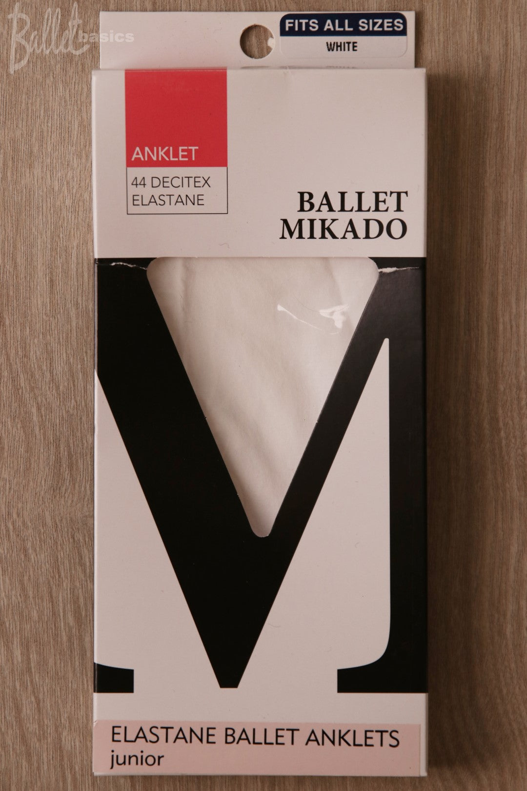 Ballet Anklets White jnr size