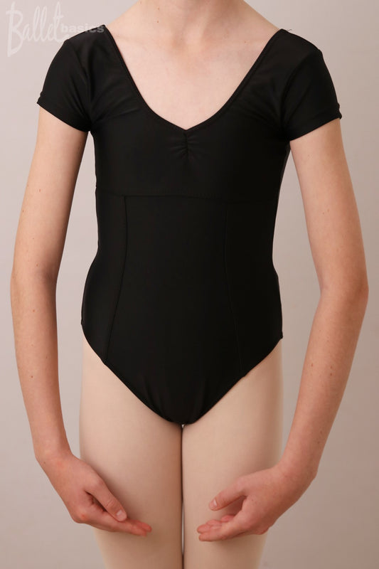 Bella 3 Panel Cap Sleeve Leotard