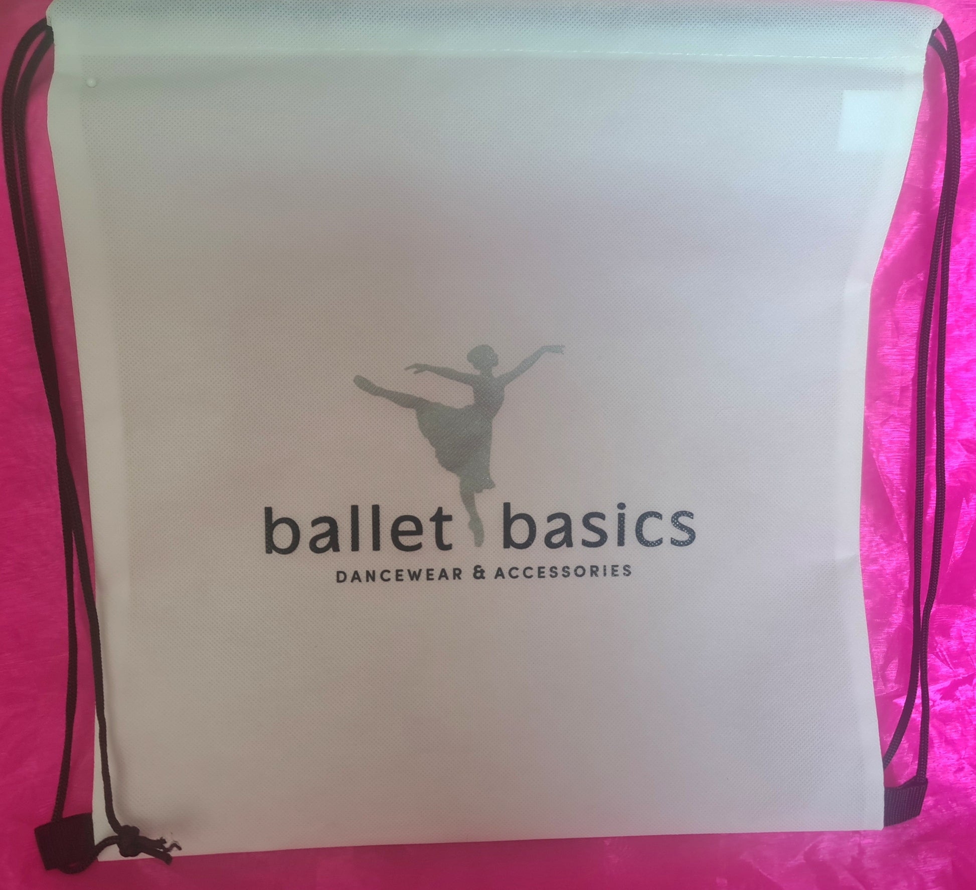 Ballet Basics Drawstring Bag in white