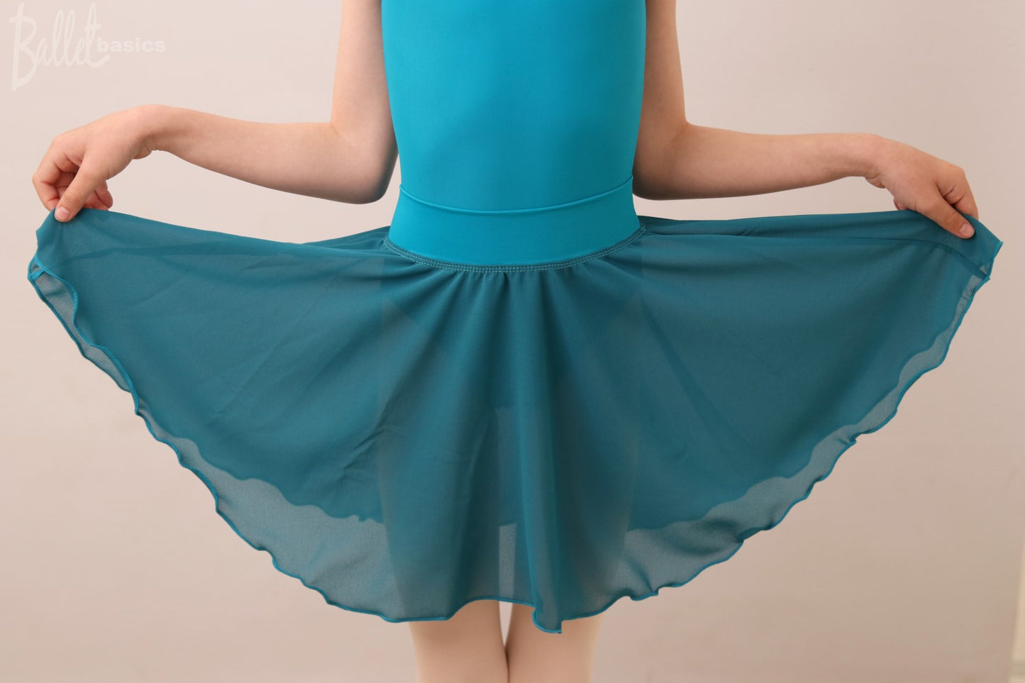 Circular Chiffon Skirt on a matt lycra Band