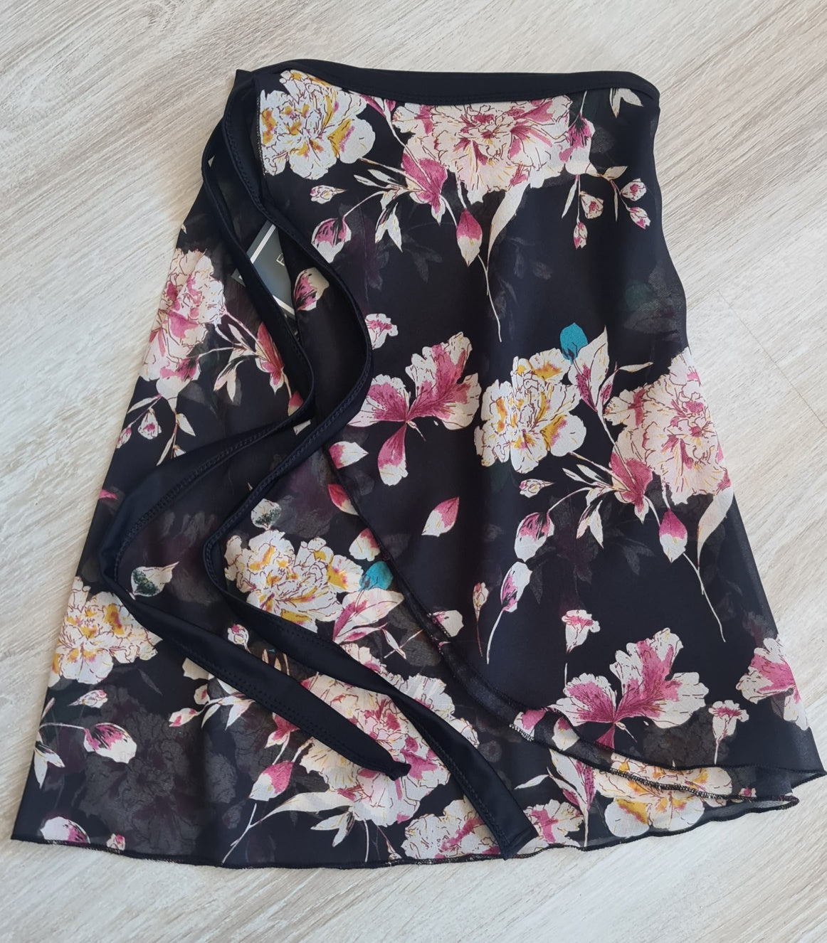 Printed Chiffon Wrap Skirt
