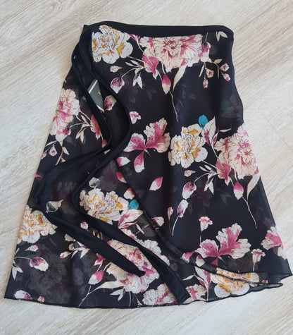 Printed Chiffon Wrap Skirt