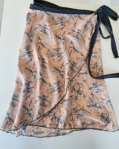 Printed Chiffon Wrap Skirt