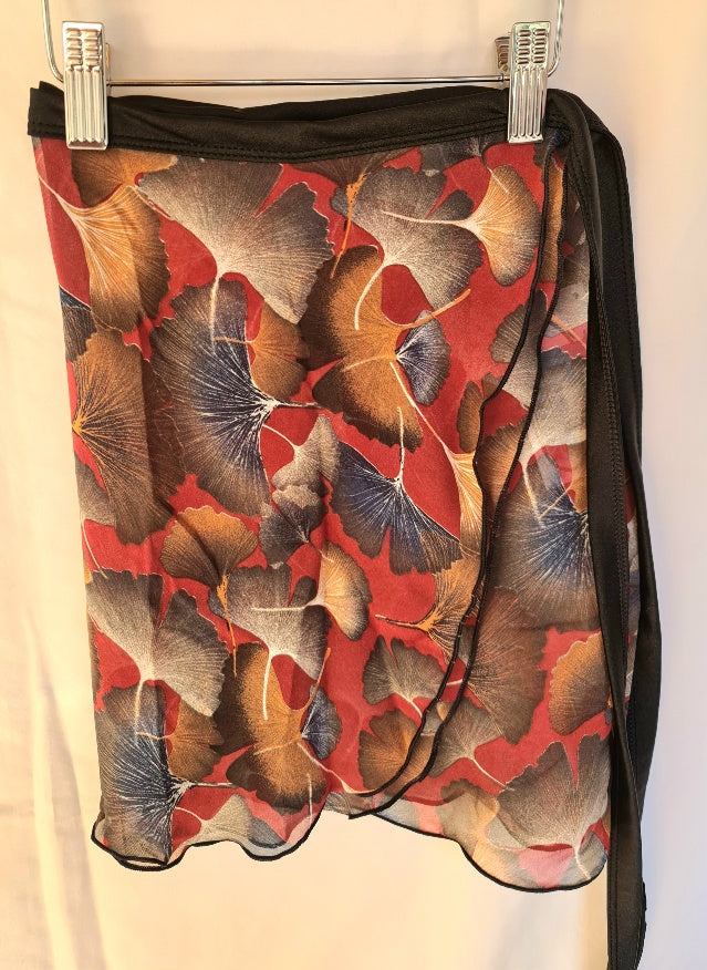 Printed Chiffon Wrap Skirt