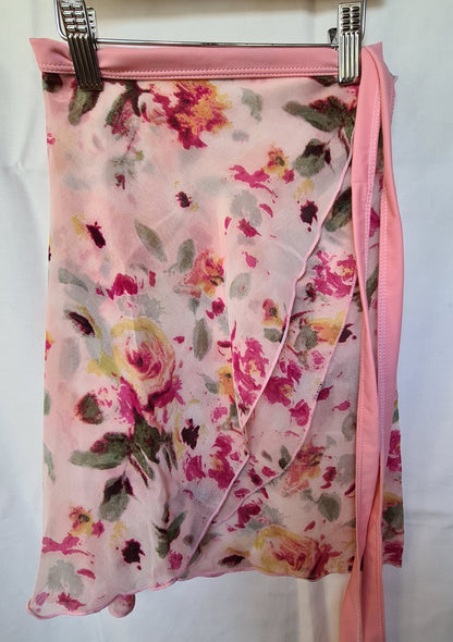 Printed Chiffon Wrap Skirt
