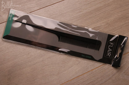 Rat tail comb in black