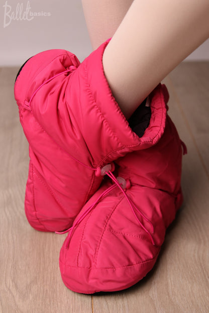 Sansha warm-up booties in rose pink