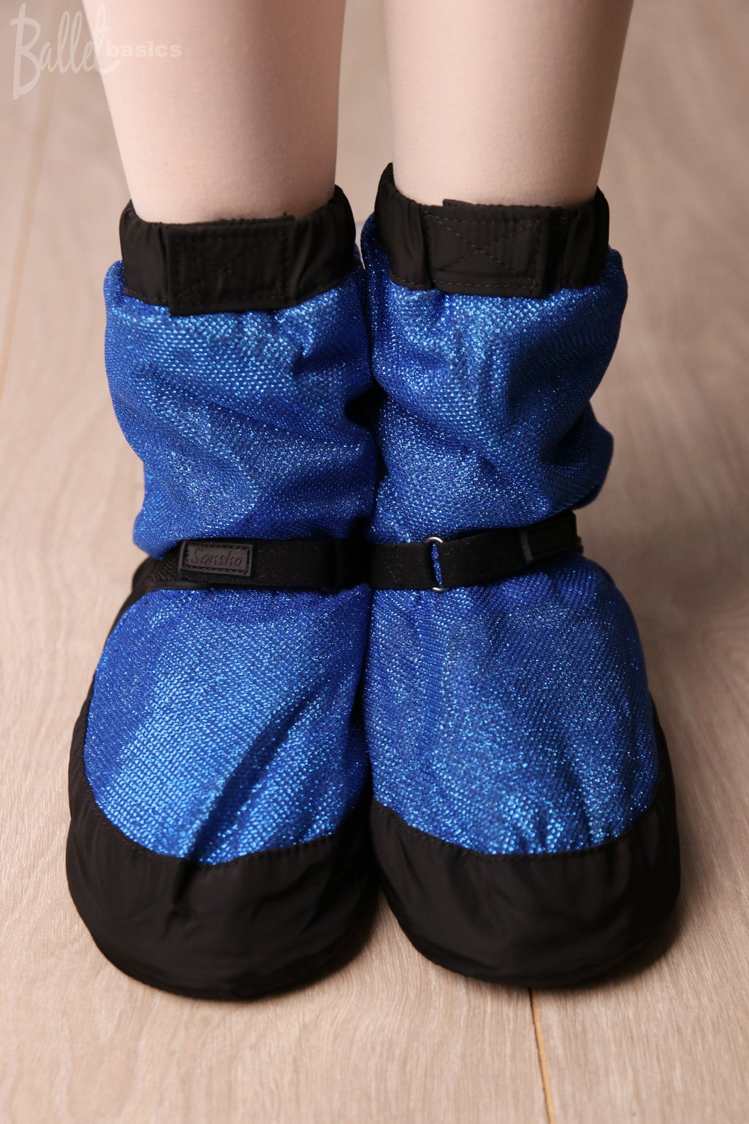 Sansha warm-up booties in royal blue