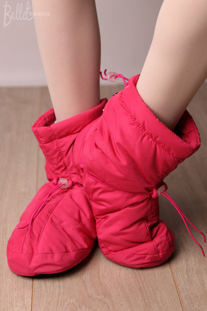 Sansha warm-up booties in rose pink