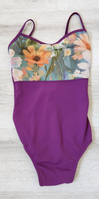 Sophia Floral Mesh Leotard