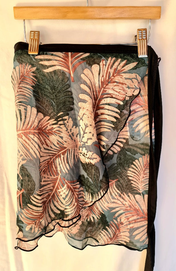 Printed Chiffon Wrap Skirt