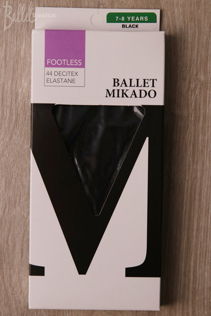 footless tights black - kids size